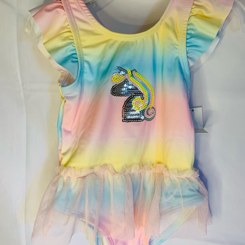 Unicorn Ruffle swim princess #962